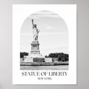 Statue of Liberty New York Arch Foto Print Poster
