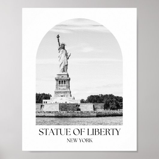 Statue of Liberty New York Arch Foto Print Poster (Vorne)
