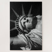 Statue of Liberty New York City Black & White Puzzle (Vertikal)