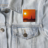 Statue of Liberty, New York Harbour, NY, USA, Button (Beispiel)