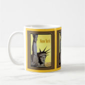 statue of liberty new york travel poster kaffeetasse (Links)