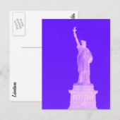 Statue of Liberty Patriotic USA Amerika 4. Juli Postkarte (Vorne/Hinten)