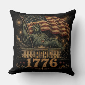 Statue of Liberty patriotische amerikanische Flagg Kissen