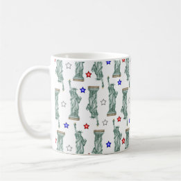 Statue of Liberty - Patriotische Sterne Kaffeetass Kaffeetasse