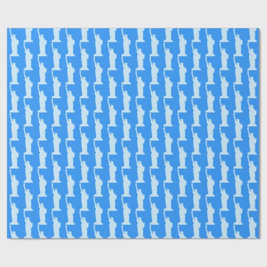 Statue of Liberty Pattern Elegant New York Geschenkpapier (Flach)