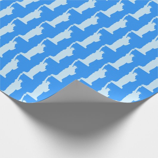 Statue of Liberty Pattern Elegant New York Geschenkpapier (Ecke)