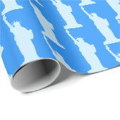 Statue of Liberty Pattern Elegant New York Geschenkpapier (Rolleneckpunkt)