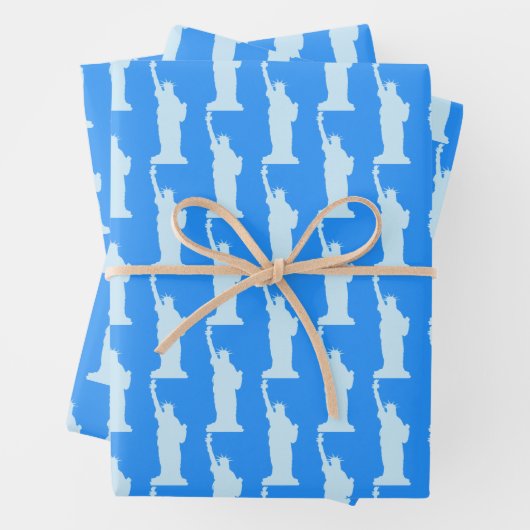 Statue of Liberty Pattern Elegant New York Geschenkpapier Set (Beispiel)