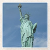 Statue of liberty photo glasuntersetzer (Vorderseite)