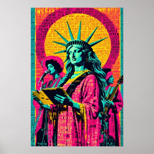 Statue of Liberty Pop Art Poster (Vorne)