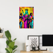 Statue of Liberty Pop Art  Poster (Heimbüro)