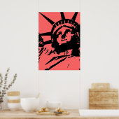 Statue of Liberty Pop Art Poster Printwerbung (Küche)