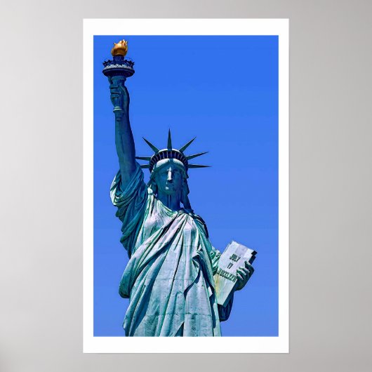 Statue of Liberty Pop Art Poster Printwerbung (Vorne)
