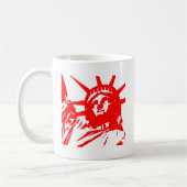 Statue of Liberty Pop Art USA Symbol Kaffeetasse (Links)