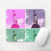 Statue of Liberty Pop Art USA Symbol Mousepad (Mit Mouse)