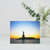 "Statue of Liberty" postcard Postkarte (Stehend Vorderseite)