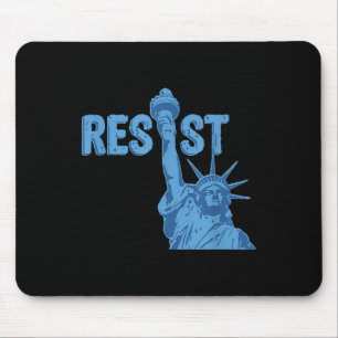 Statue of Liberty Resist Grafik #resiste Anti Mousepad