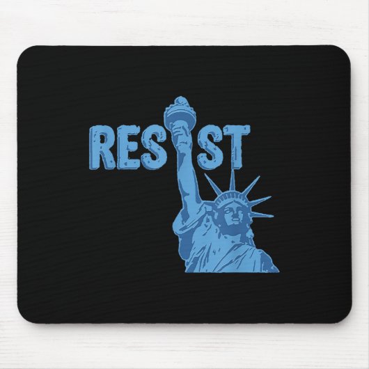 Statue of Liberty Resist Grafik #resiste Anti Mousepad (Vorne)