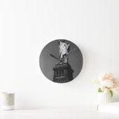 Statue of Liberty Runde Wanduhr (Zuhause)