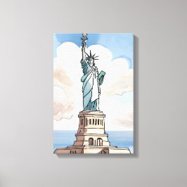 Statue Of Liberty | Sehenswürdigkeit Leinwanddruck