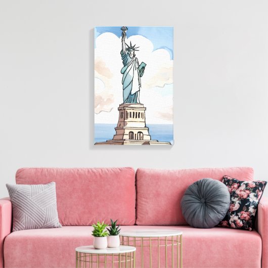 Statue Of Liberty | Sehenswürdigkeit Leinwanddruck (Insitu (Wohnzimmer))