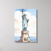 Statue Of Liberty | Sehenswürdigkeit Leinwanddruck (Vorderseite)
