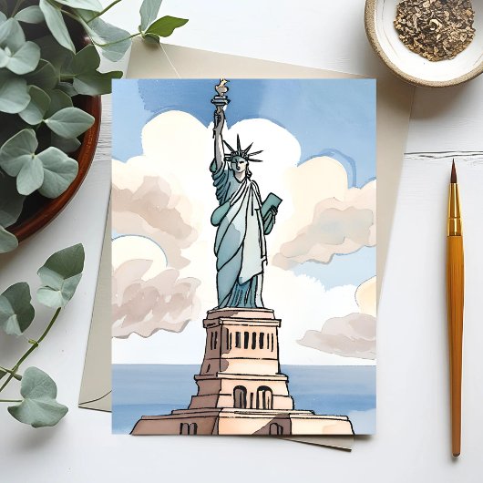 Statue Of Liberty | Sehenswürdigkeit Postkarte
