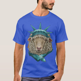 Statue of Liberty Sheep 4. Juli Bauer USA Film T-Shirt