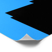 Statue of Liberty Silhouette New York Skyline Poster (Ecke)