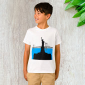 Statue of Liberty Silhouette New York Skyline T-Shirt