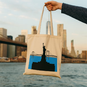 Statue of Liberty Silhouette New Yorker Skyline Tragetasche