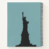 Statue of Liberty Spiral Notebook Notizblock (Rückseite)