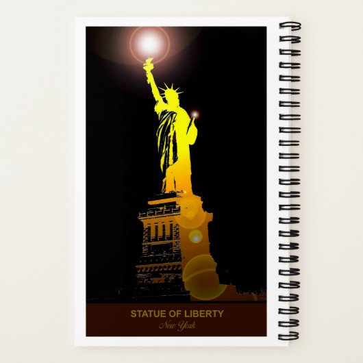 Statue of Liberty Travel Notebook Notizblock (Rückseite)