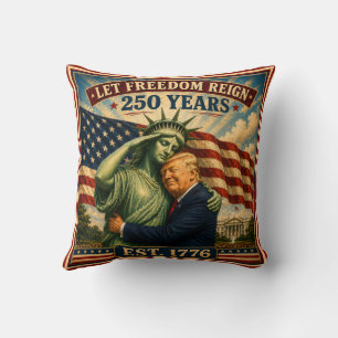 Statue of Liberty Trump USA 250 Jahre 4. Juli Lieb Kissen
