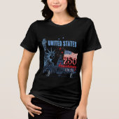 Statue of Liberty US 250 Years Anniversary  Tri-Blend Shirt (Vorderseite)