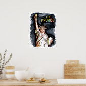 Statue of Liberty Versprechen leuchten Poster (Küche)