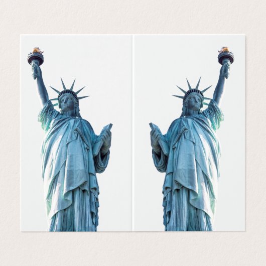Statue of liberty  visitenkarten (Außenseite Aufgefaltet)