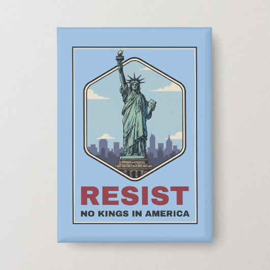 Statue of Liberty widersteht Anti-Trump Button (Vorderseite)