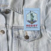 Statue of Liberty widersteht Anti-Trump Button (Insitu)