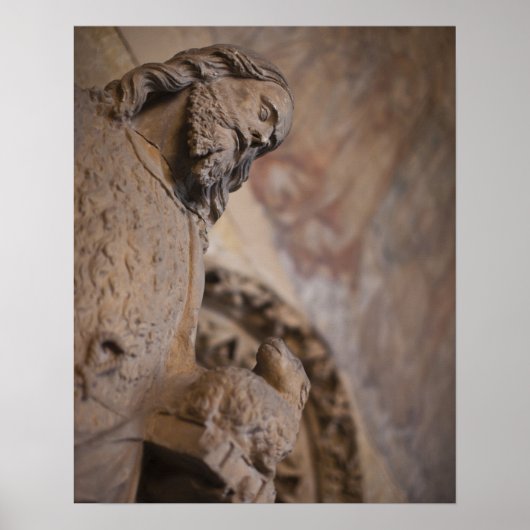 Statue of Saint John the Baptist Poster (Vorne)