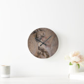 Statue of Saint John the Baptist Runde Wanduhr (Zuhause)