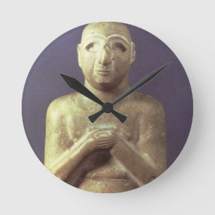 Statue of the God Utu, Mesopotamian, c.2400 BC (li Runde Wanduhr