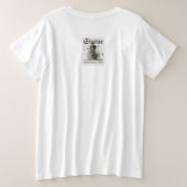 STATUE OF THE LIBERTY IN B&W DISIGN ON TSHIRT (Design Rückseite)