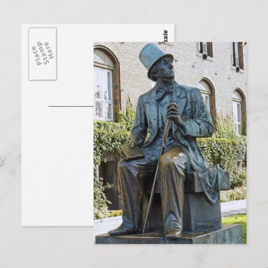 Statue Postkarte (Vorne/Hinten)