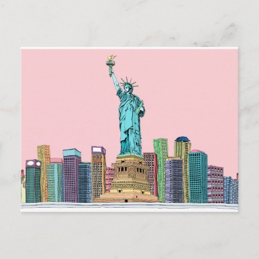 Statue Postkarte (Vorderseite)