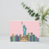 Statue Postkarte (Stehend Vorderseite)