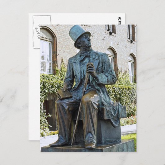 Statue Postkarte (Vorne/Hinten)