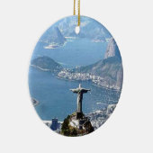 Statue Rio de Janeiro Cristo Keramik Ornament (Rechts)