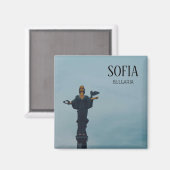 Statue Saint Sofia, Bulgarien Magnet (Vorderseite/Rückseite)