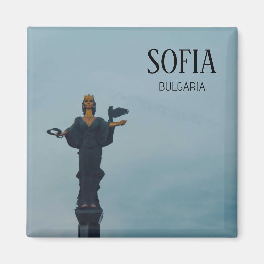 Statue Saint Sofia, Bulgarien Magnet (Vorne)